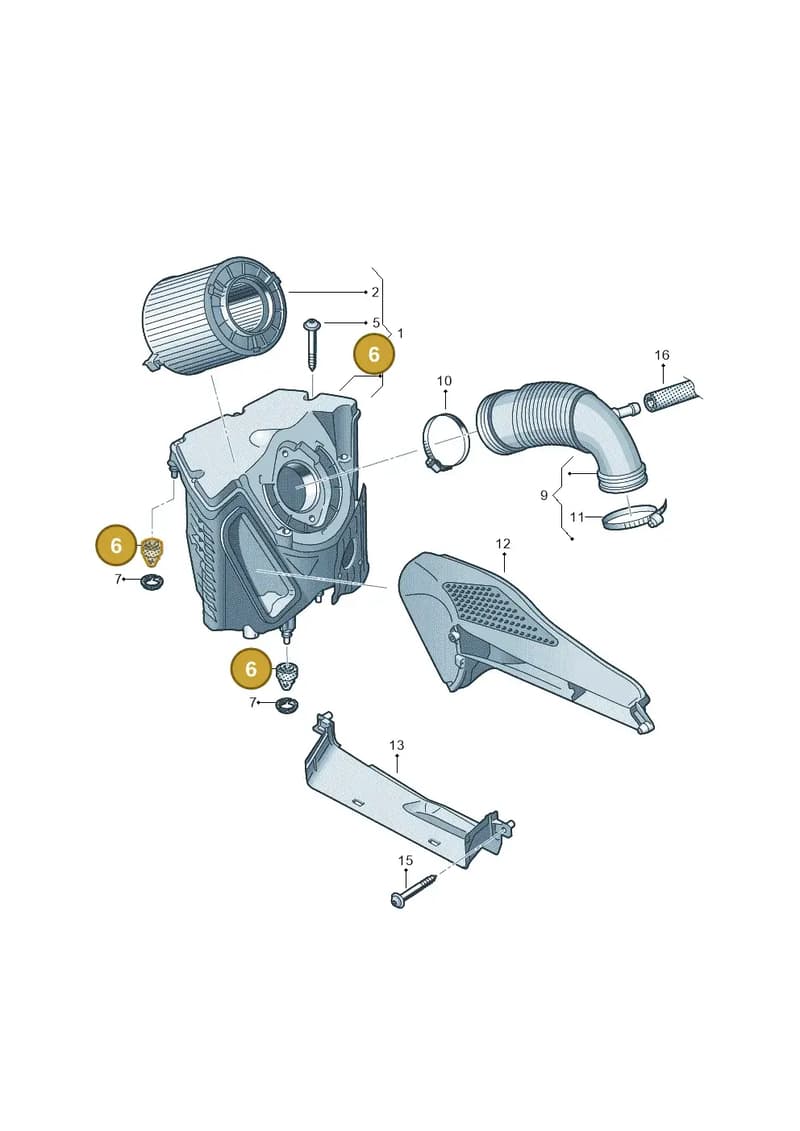 8W0129669 — Audi A5 Cabriolet (2016-2025) diagram 848133380, position 6