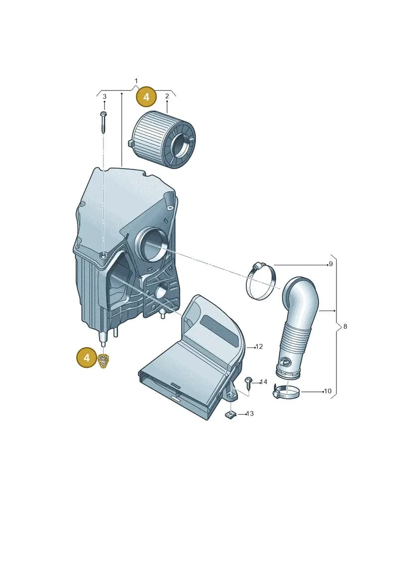 8W0129669 — Audi Q5 (2016-2025) diagram 896133200, position 4