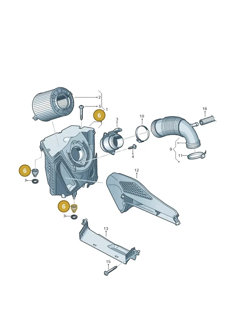 8W0129669 — Audi RS4 Avant (2017-2025) diagram 849133260, position 6