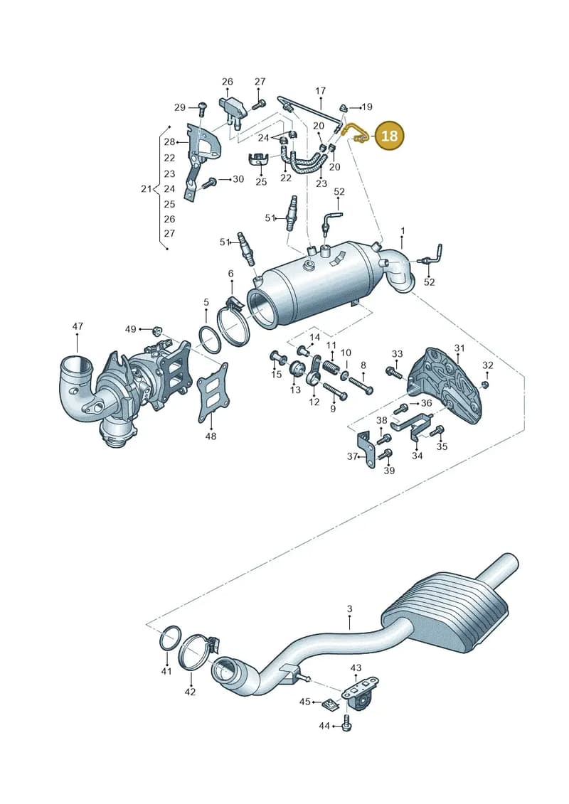 8W0131205M — Audi Q5 (2016-2025) diagram 849253051, position 18
