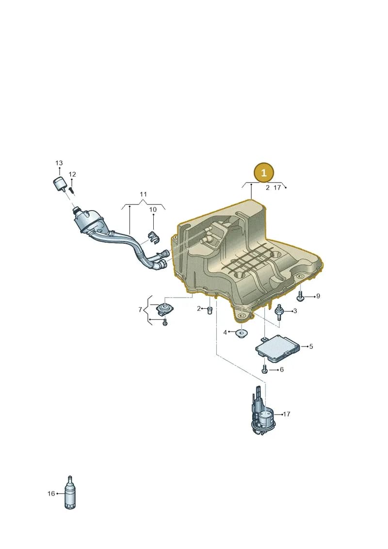 8W0131879BB — Audi A8 (2017-2025) diagram 838201400, position 1
