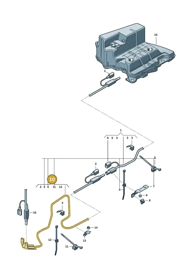 8W0131960D — Audi A5 Sportback (2016-2025) diagram 849201520, position 10