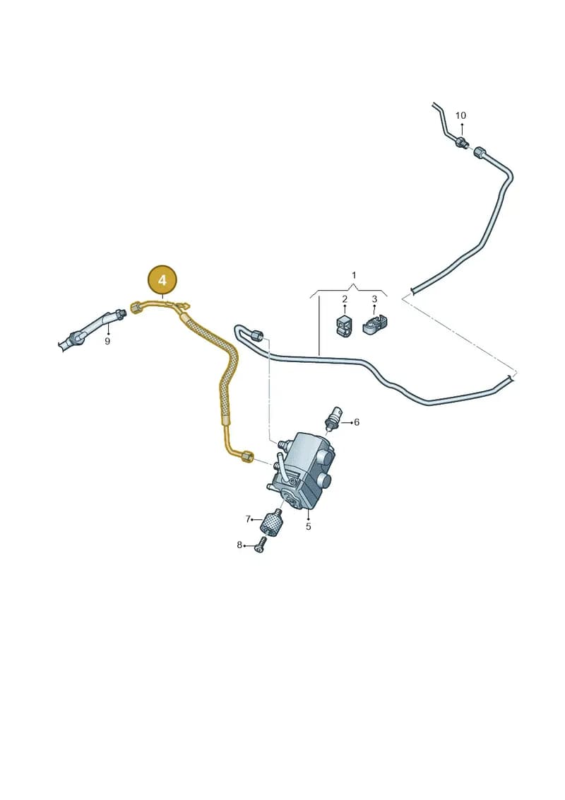 8W0133321B — Audi A5 Sportback (2016-2025) diagram 849201640, position 4