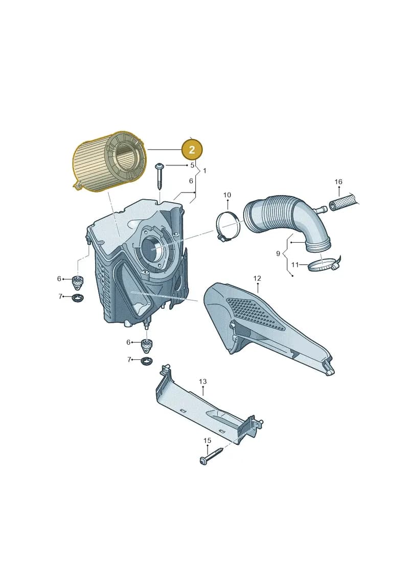 8W0133843C — Audi A5 Cabriolet (2016-2025) diagram 848133380, position 2