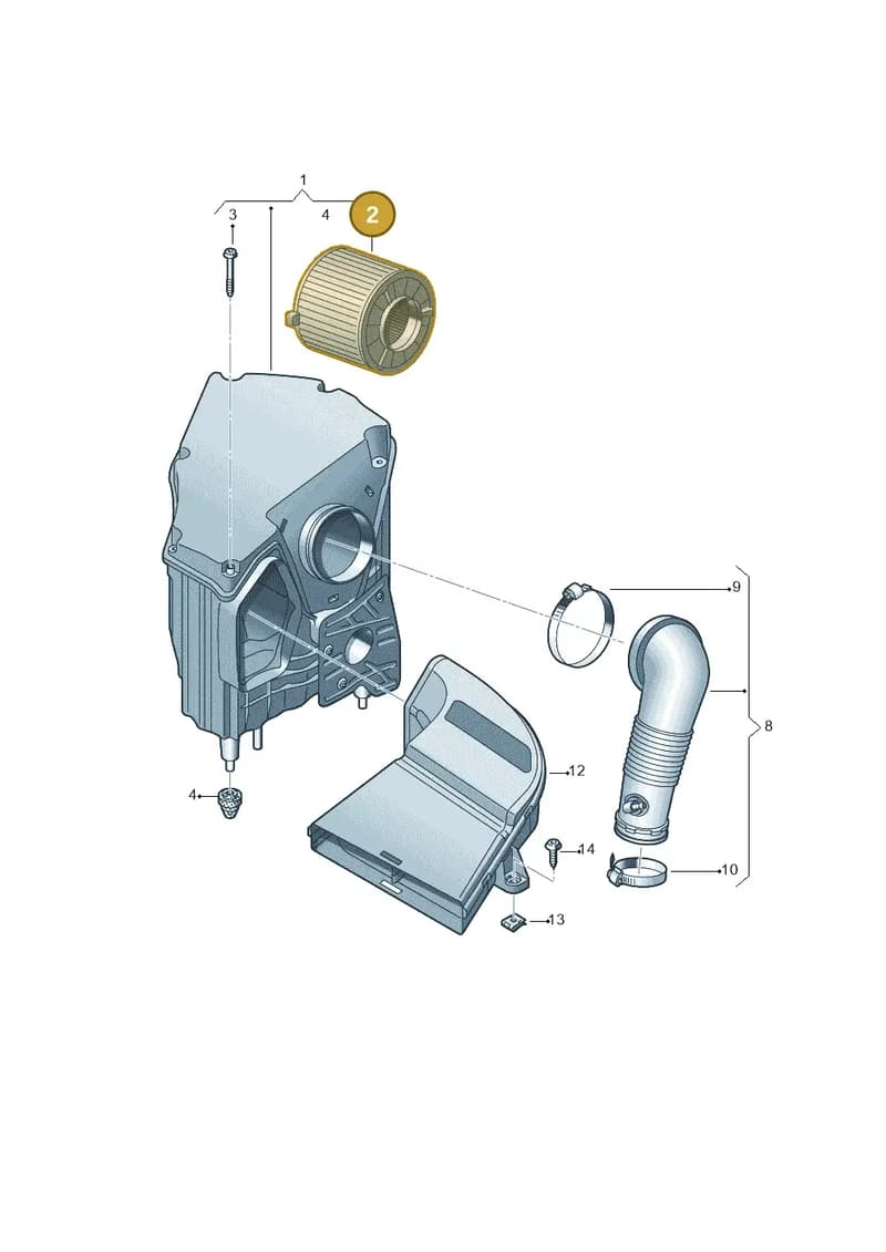 8W0133843C — Audi Q5 (2016-2025) diagram 896133200, position 2