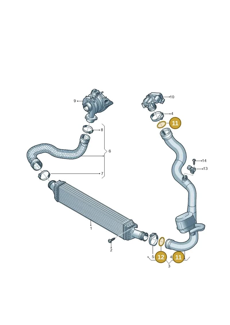 8W0145117 — Audi A6 (2018-2025) diagram 724145400, position 11+12