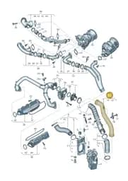 8W0145673AK Audi Pressure Pipe