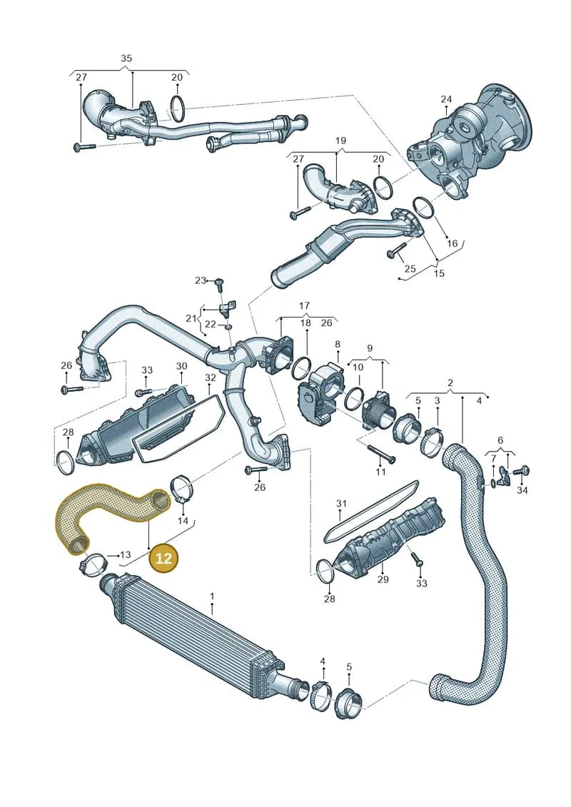 8W0145738C — Audi A5 Sportback (2016-2025) diagram 849145470, position 12