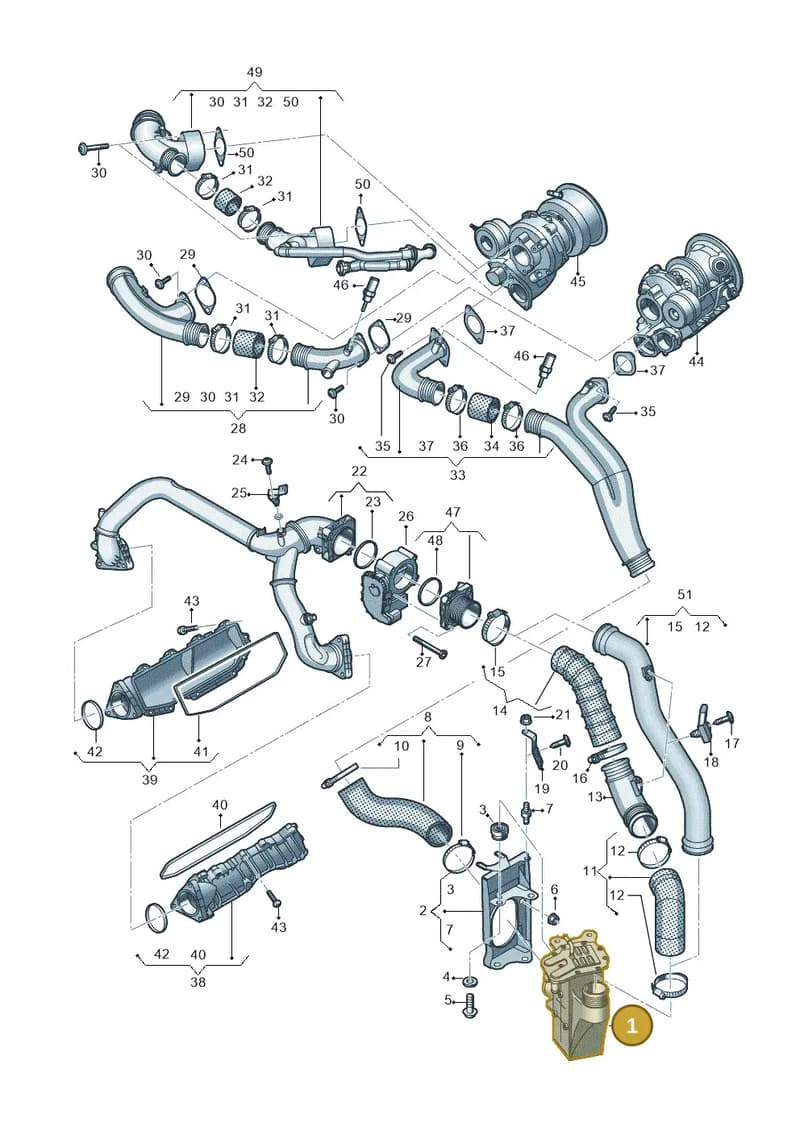 8W0145785C — Audi RS4 Avant (2017-2025) diagram 847145500, position 1
