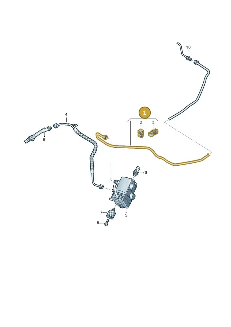 8W0201234B — Audi A5 Sportback (2016-2025) diagram 849201640, position 1