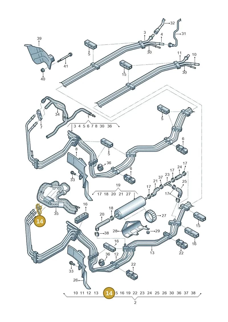 8W0201449A — Audi Q5 (2016-2025) diagram 896201600, position 14
