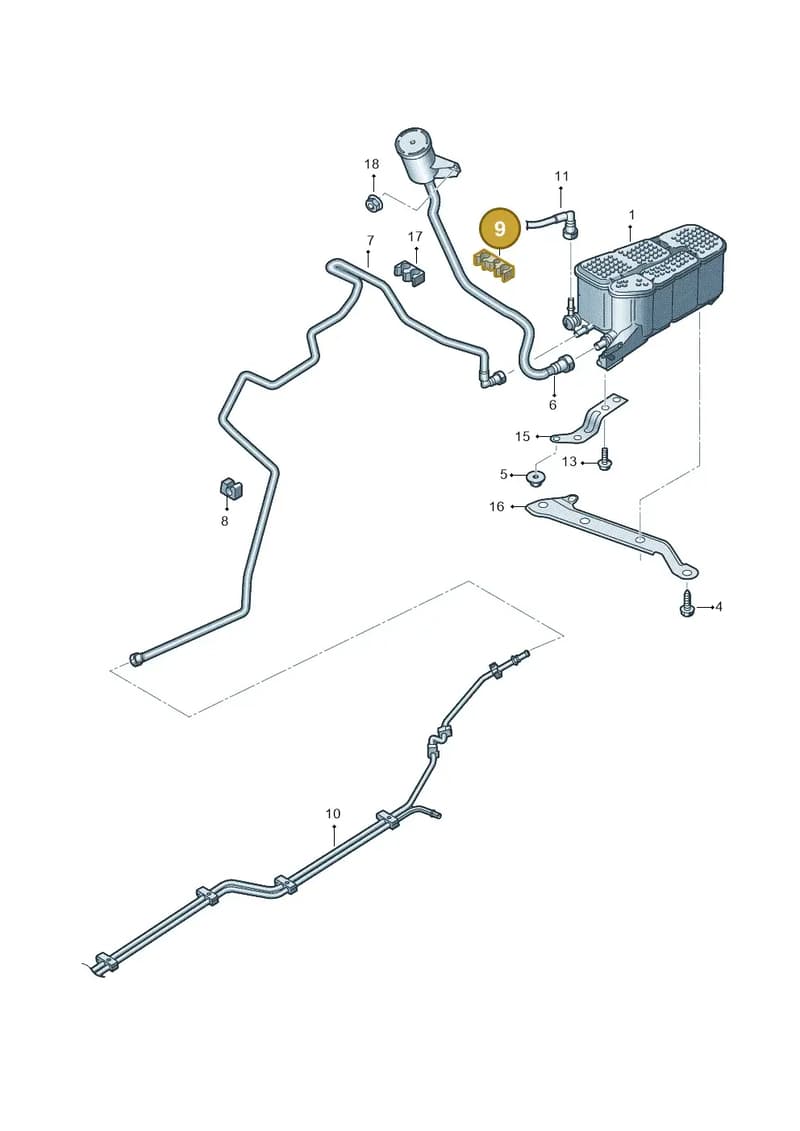 8W0201449C — Audi RS4 Avant (2017-2025) diagram 849201085, position 9