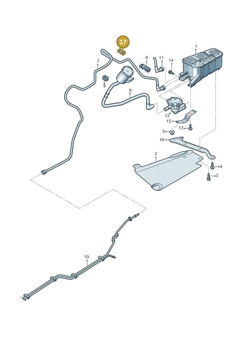 8W0201449K — Audi RS4 Avant (2017-2025) diagram 849201820, position 17