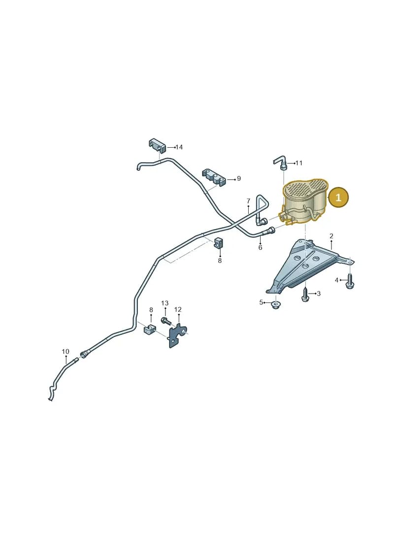 8W0201799L — Audi A5 Cabriolet (2016-2025) diagram 848201800, position 1