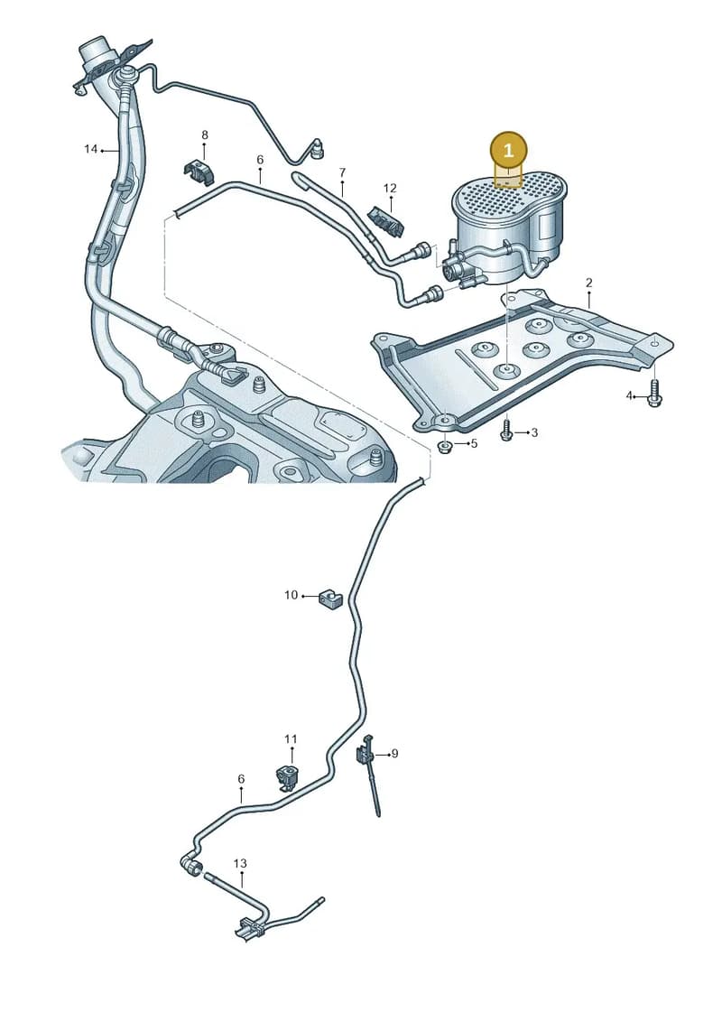8W0201799L — Audi A6 (2018-2025) diagram 435201800, position 1
