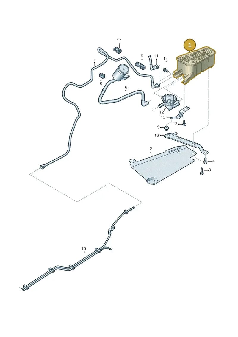 8W0201801N — Audi RS5 Sportback (2017-2025) diagram 849201820, position 1