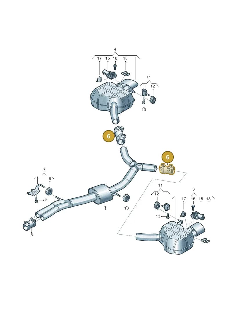 8W0253141F — Audi RS4 Avant (2017-2025) diagram 847253870, position 6
