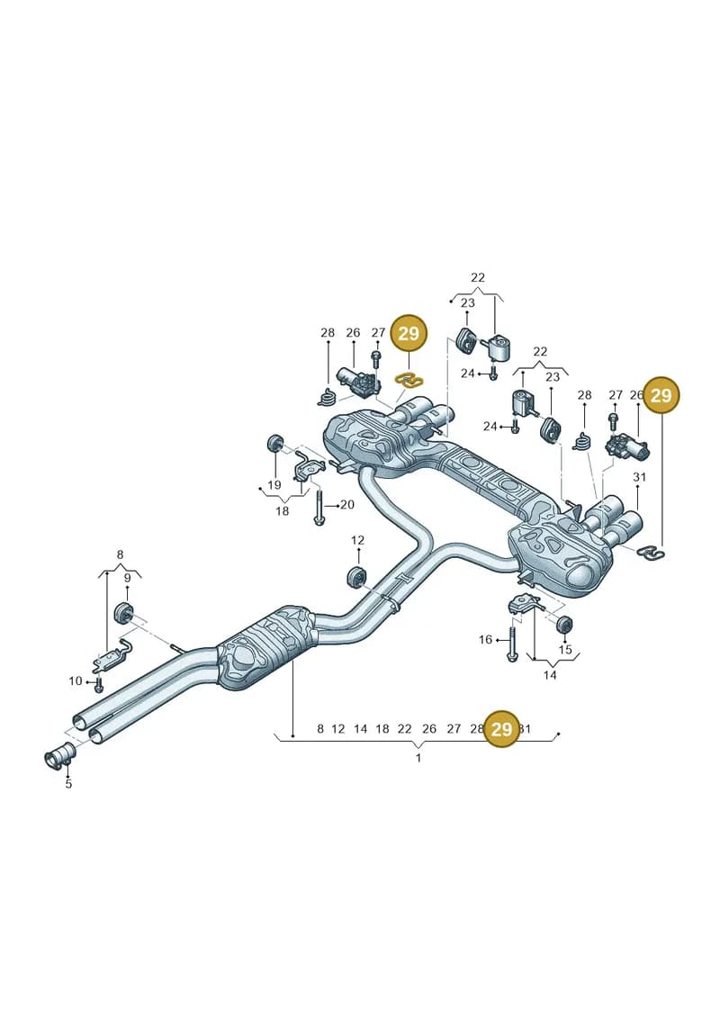 8W0253353 — Audi RS6 Avant (2019-2025) diagram 538253870, position 29