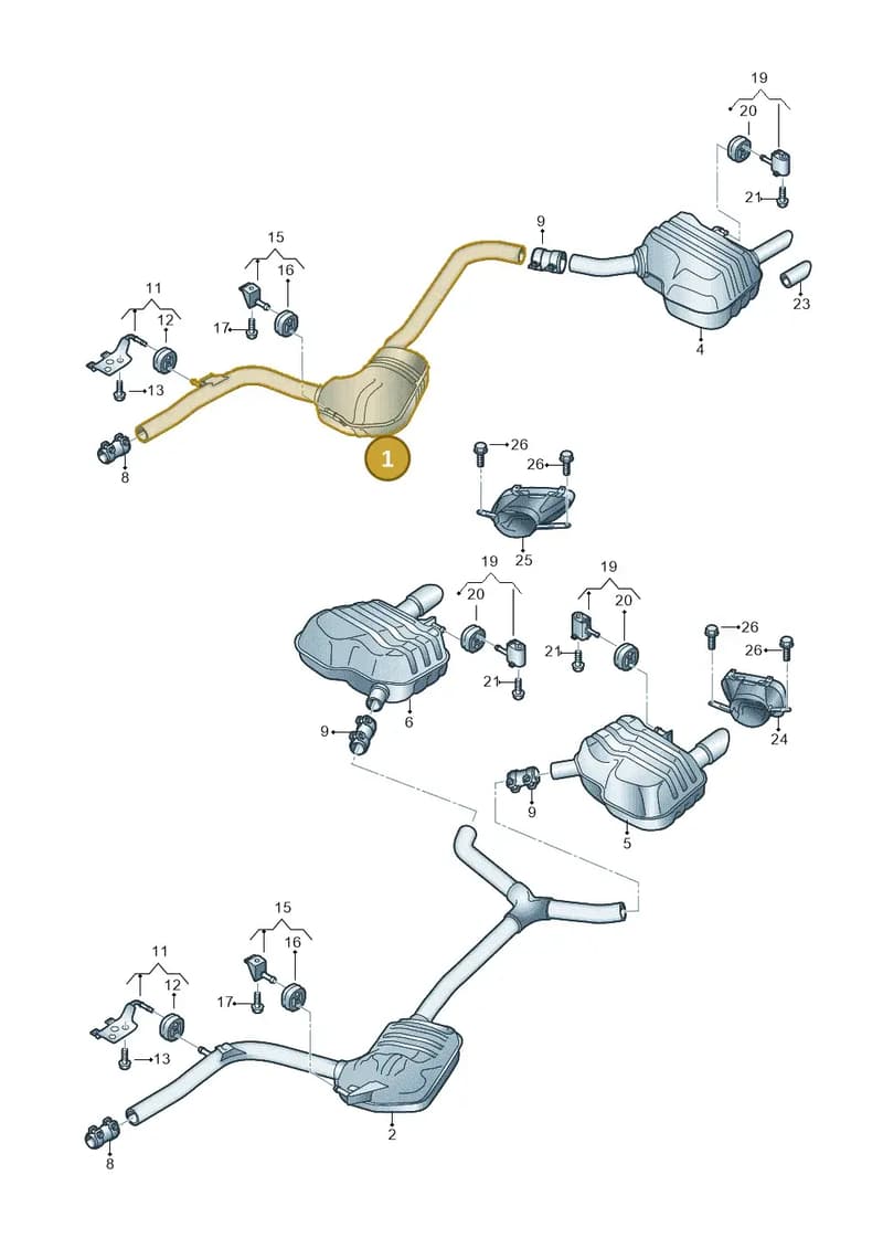8W0253409F — Audi A4 (2015-2025) diagram 849253082, position 1