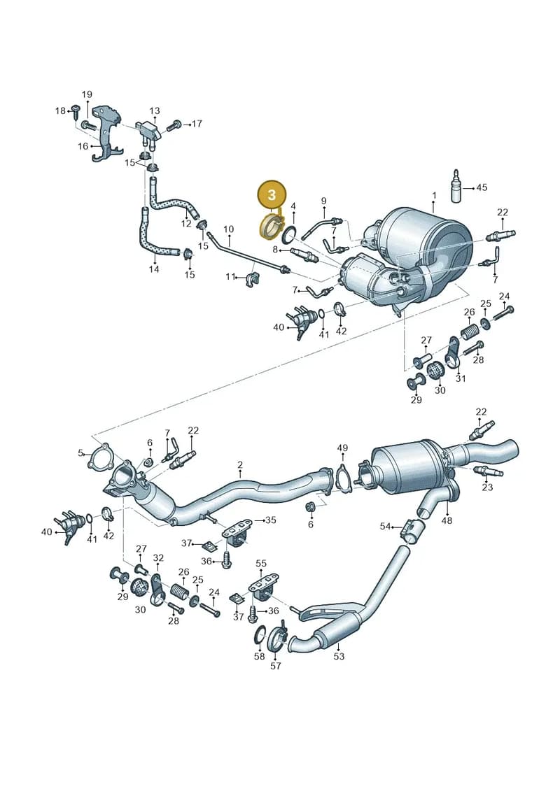8W0253725F — Audi A8 (2017-2025) diagram 838253760, position 3