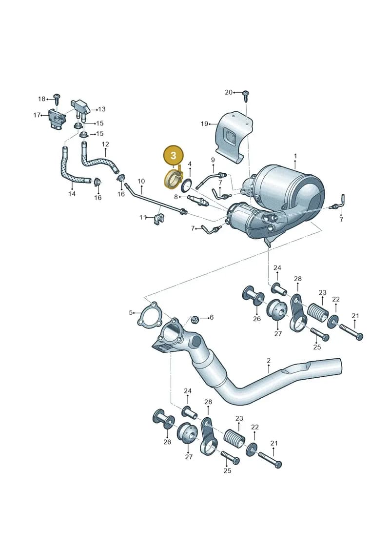 8W0253725F — Audi Q5 (2016-2025) diagram 896253710, position 3
