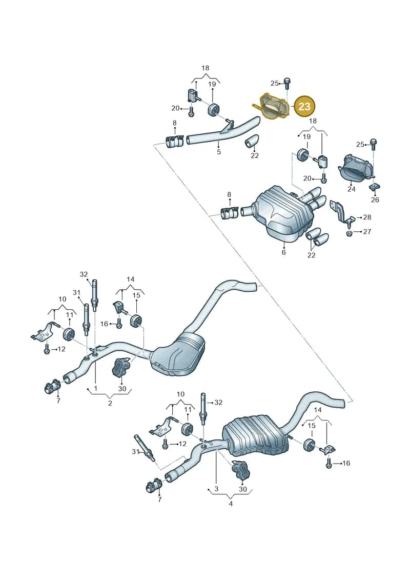 8W0253825P — Audi A5 Sportback (2016-2025) diagram 849253093, position 23