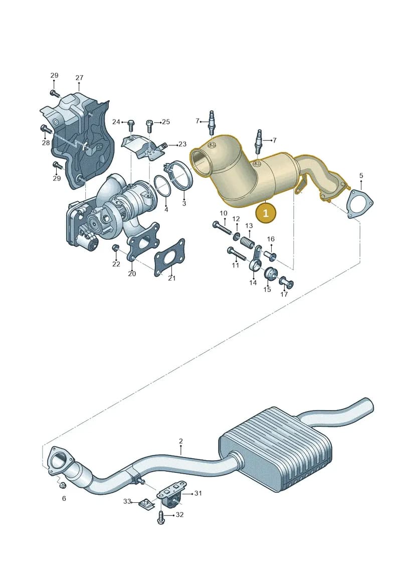 8W0254253EX — Audi A4 (2015-2025) diagram 849253045, position 1