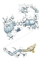8W0254452PX Audi Catalytic Converter
