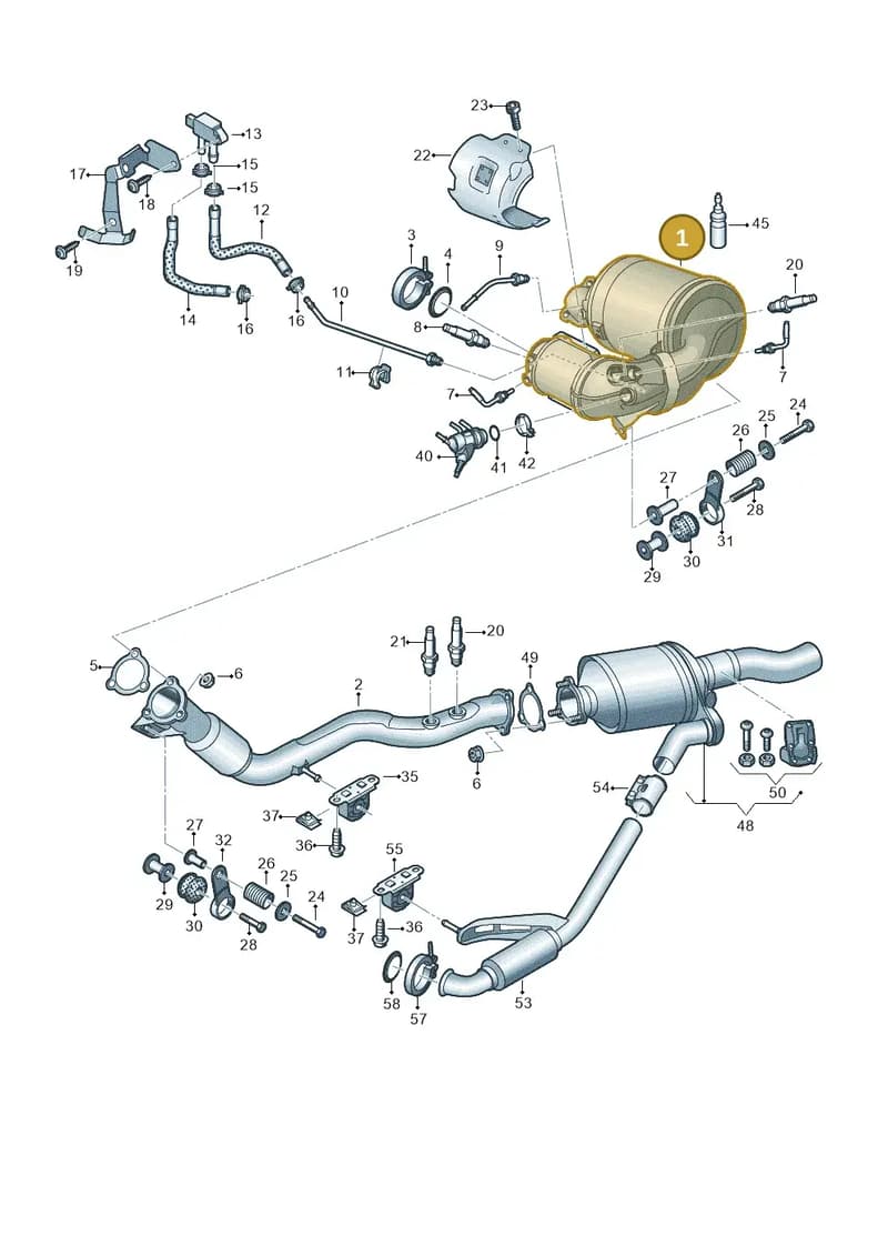 8W0254751CX — Audi A8 (2017-2025) diagram 838253700, position 1
