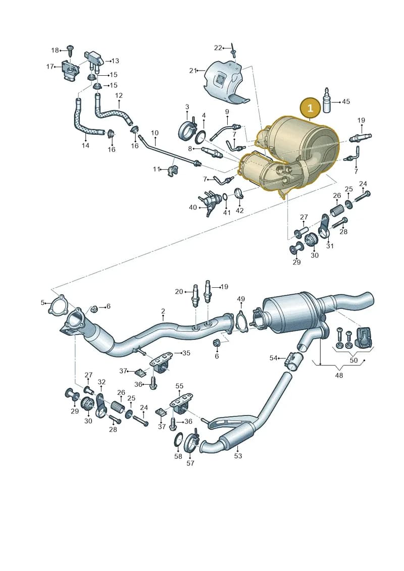 8W0254751CX — Audi Q5 (2016-2025) diagram 849253780, position 1