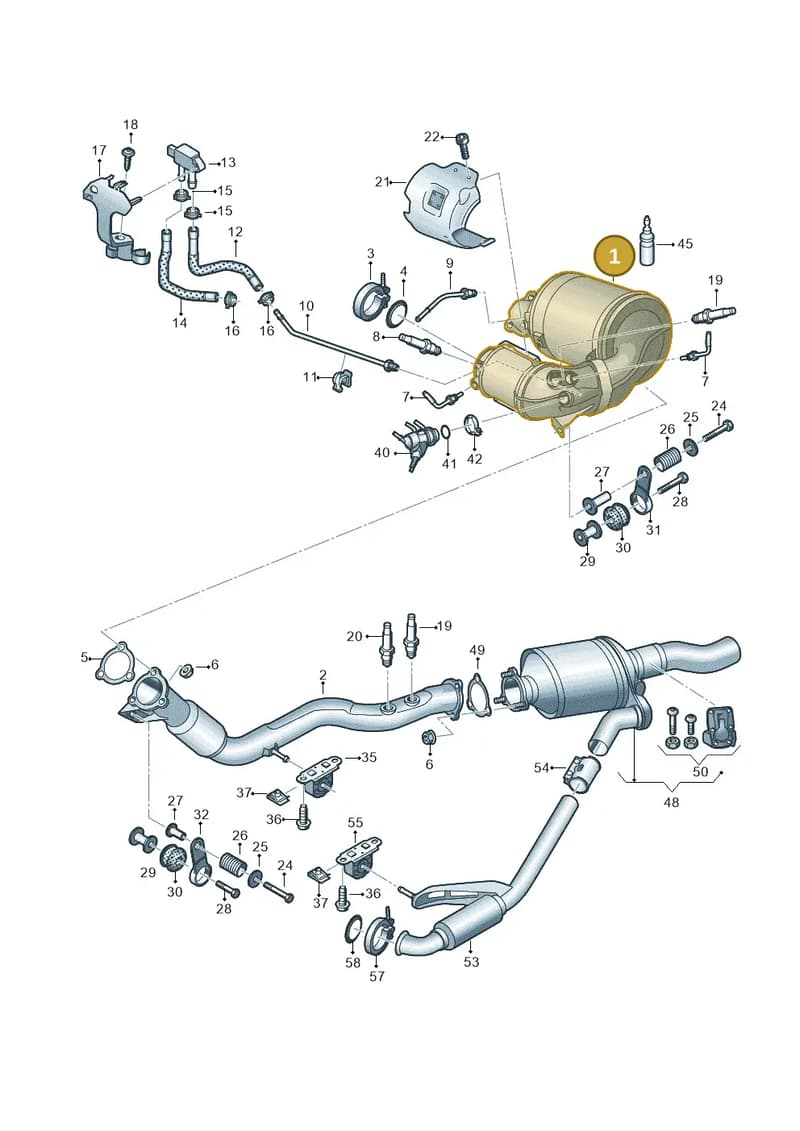 8W0254751C — Audi A6 (2018-2025) diagram 435253750, position 1