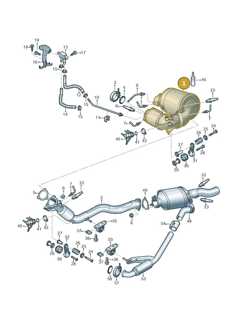 8W0254751EX — Audi A8 (2017-2025) diagram 838253760, position 1