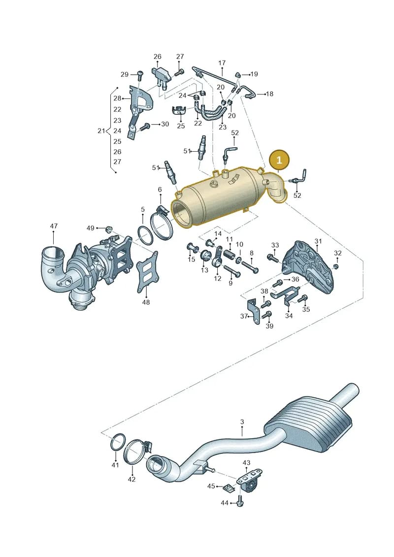 8W0254850CX — Audi Q5 (2016-2025) diagram 849253051, position 1