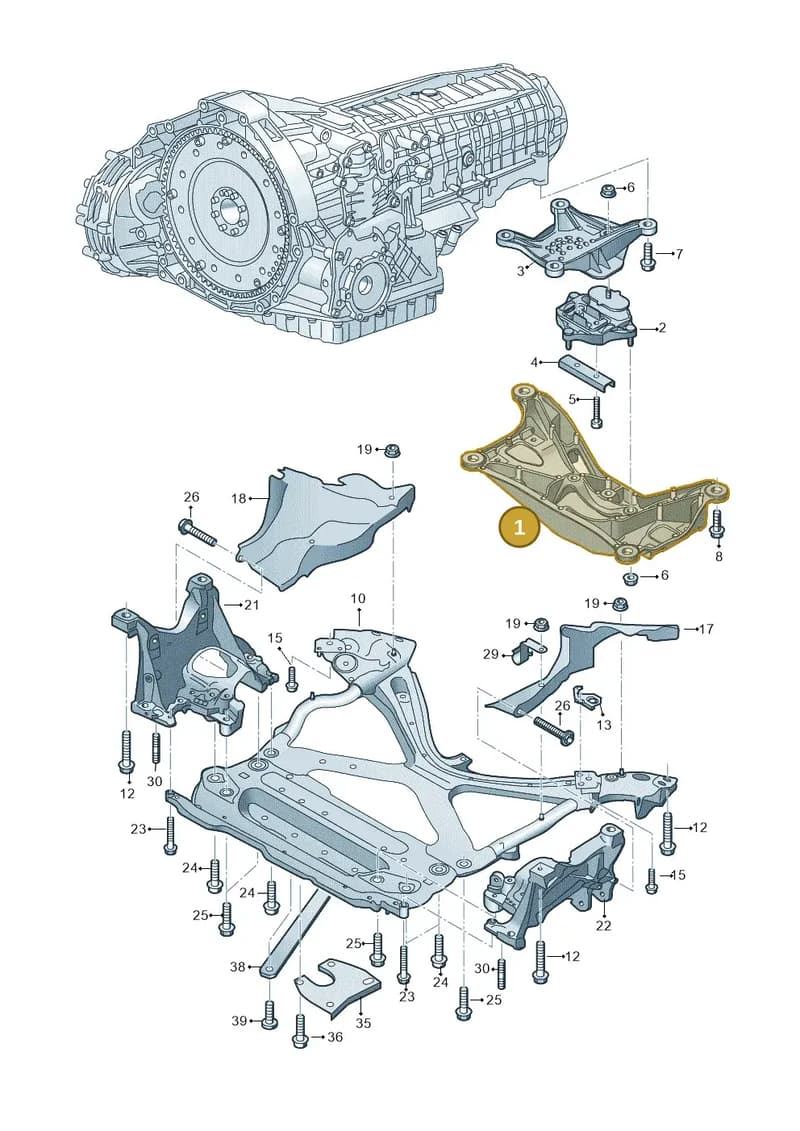 8W0399262AP — Audi A5 Cabriolet (2016-2025) diagram 848399400, position 1