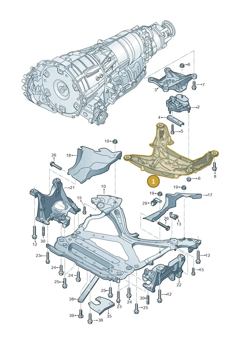 8W0399262AR — Audi A5 Cabriolet (2016-2025) diagram 848399900, position 1