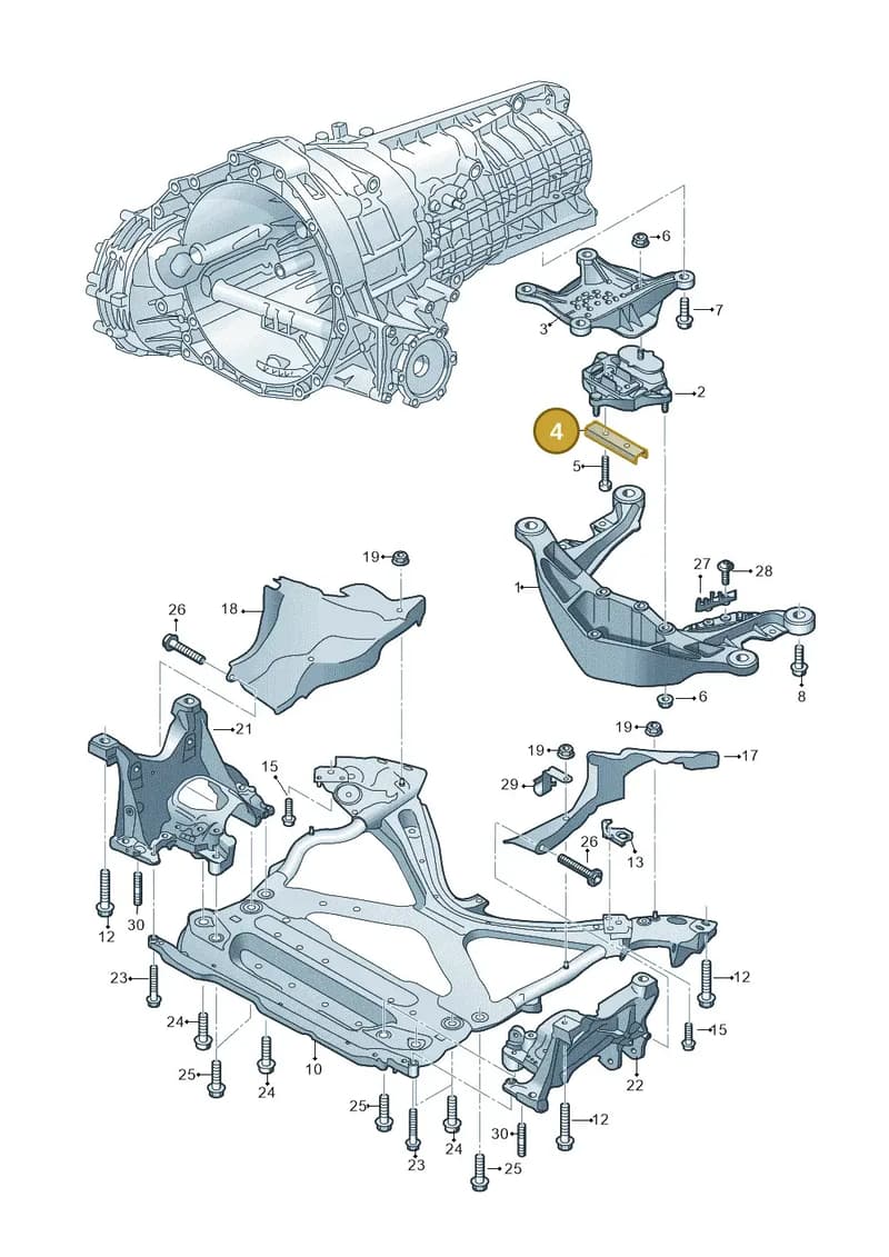 8W0399292C — Audi Q5 (2016-2025) diagram 849399200, position 4