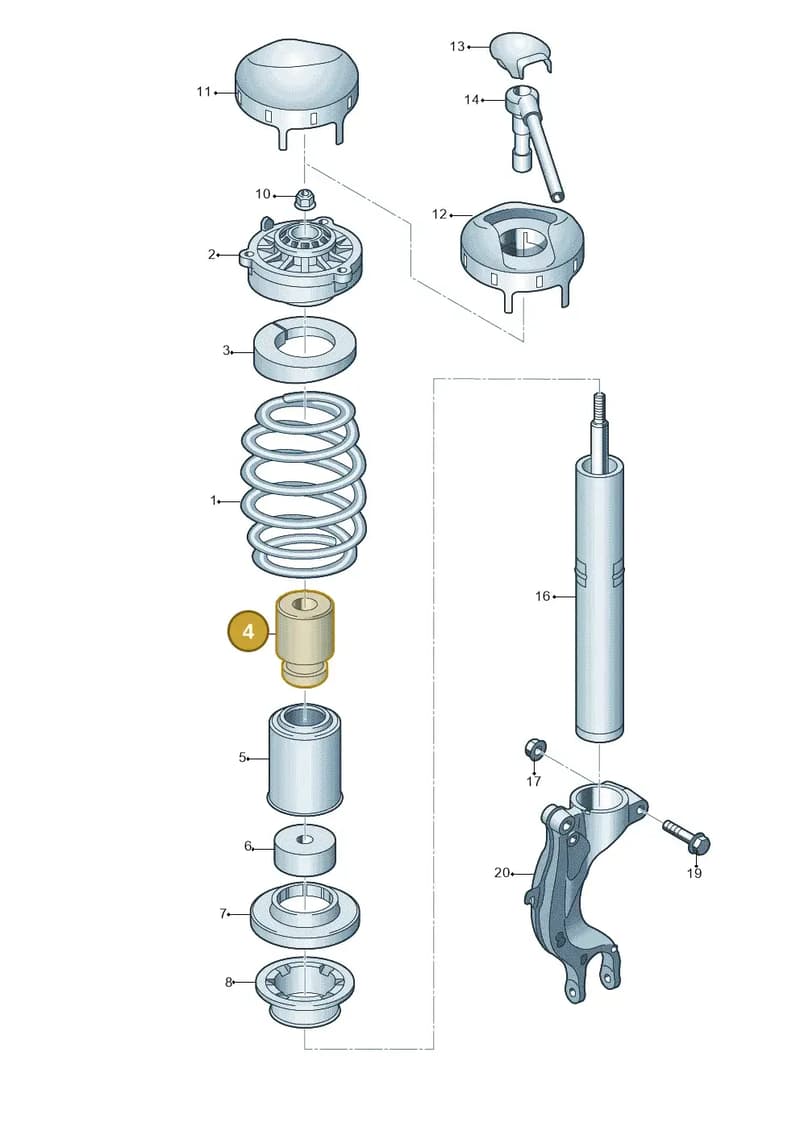 8W0412131L — Audi A4 (2015-2025) diagram 849411000, position 4
