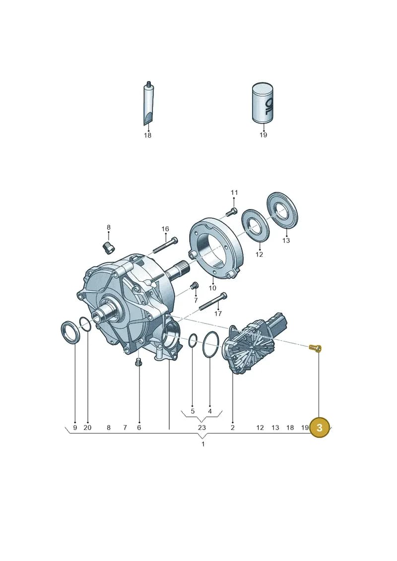 8W0498445 — Audi A4 (2015-2025) diagram 849409030, position 3