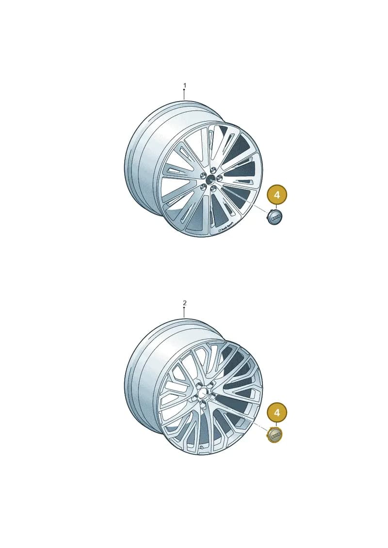 8W0601170A — Audi Q8 (2018-2025) diagram 429601940, position 4