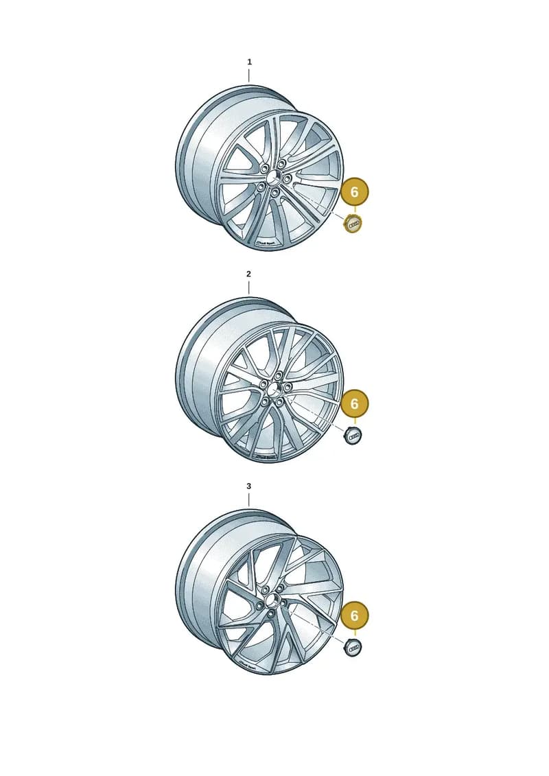 8W0601170A — Audi RS Q3 Sportback (2019-2024) diagram f3z601300, position 6