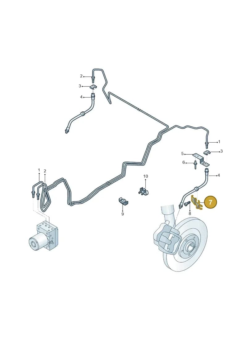 8W0611846T — Audi A4L 2.0 (2016-) diagram 216611030, position 7