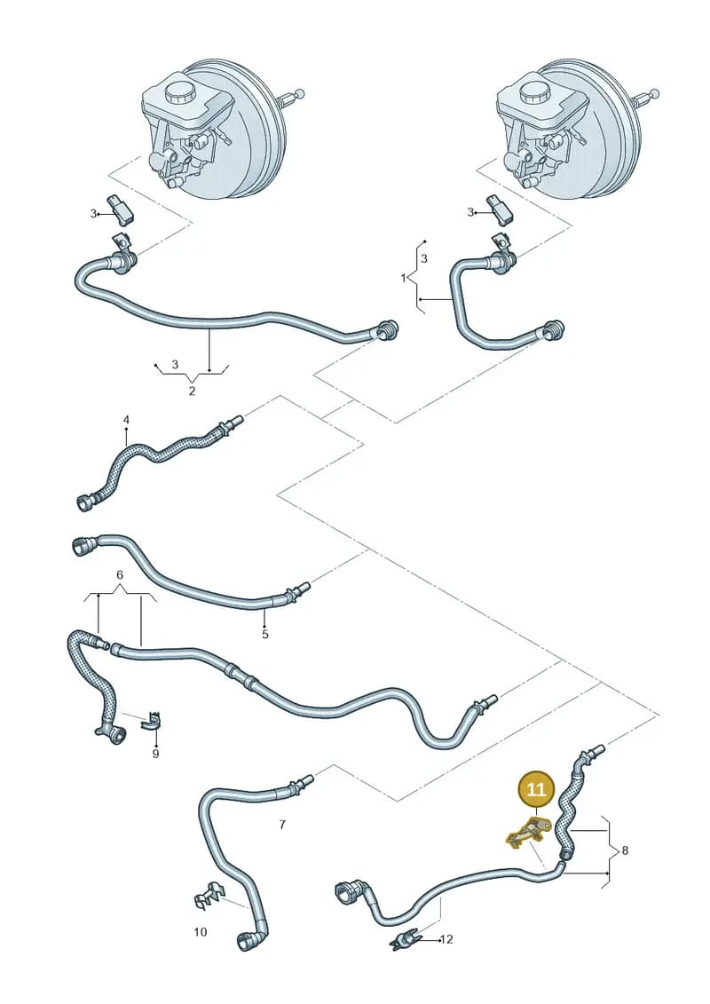 8W0612797 — Audi A5 Sportback (2016-2025) diagram 849611700, position 11