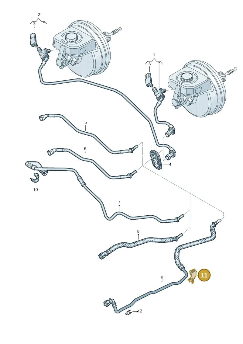 8W0612797 — Audi Q5 (2016-2025) diagram 896611700, position 11