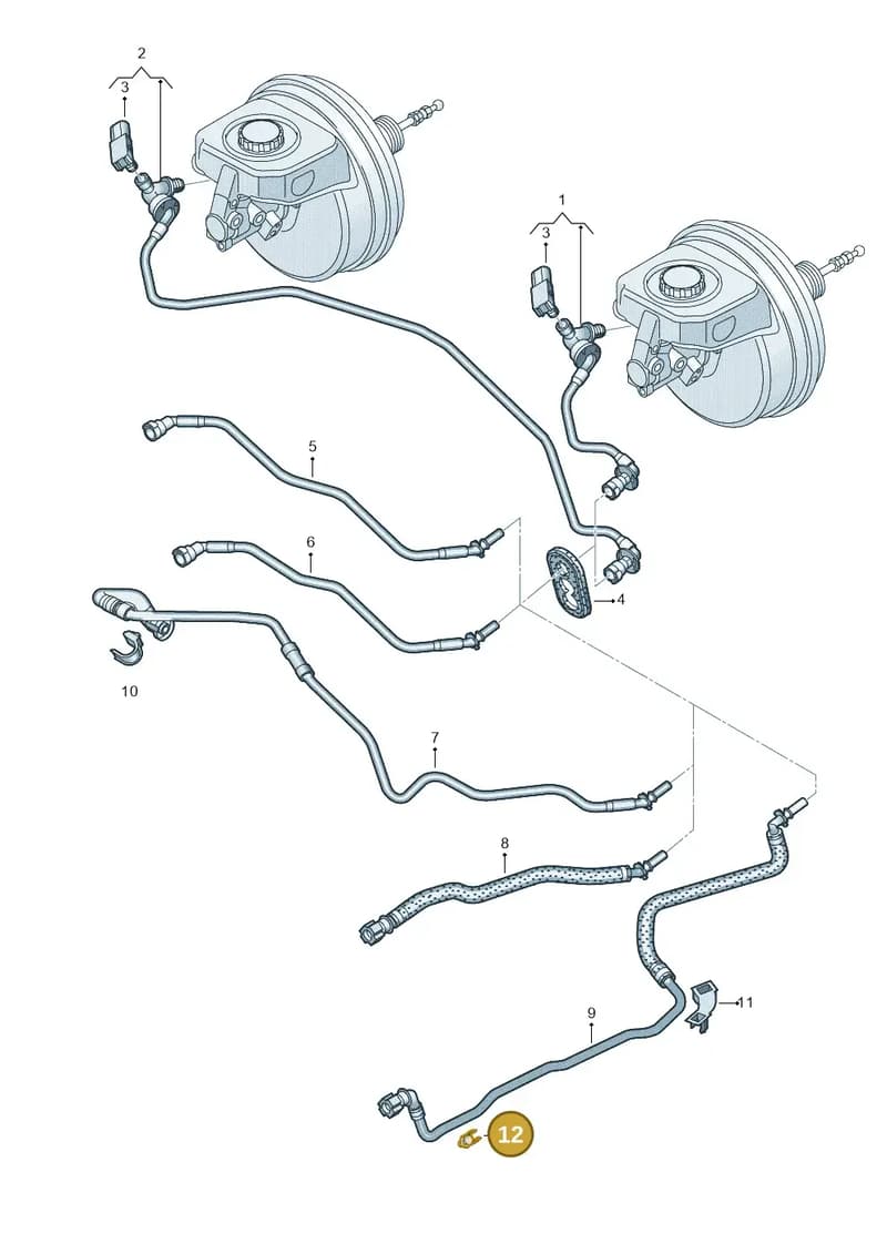8W0612797B — Audi Q5 (2016-2025) diagram 896611700, position 12