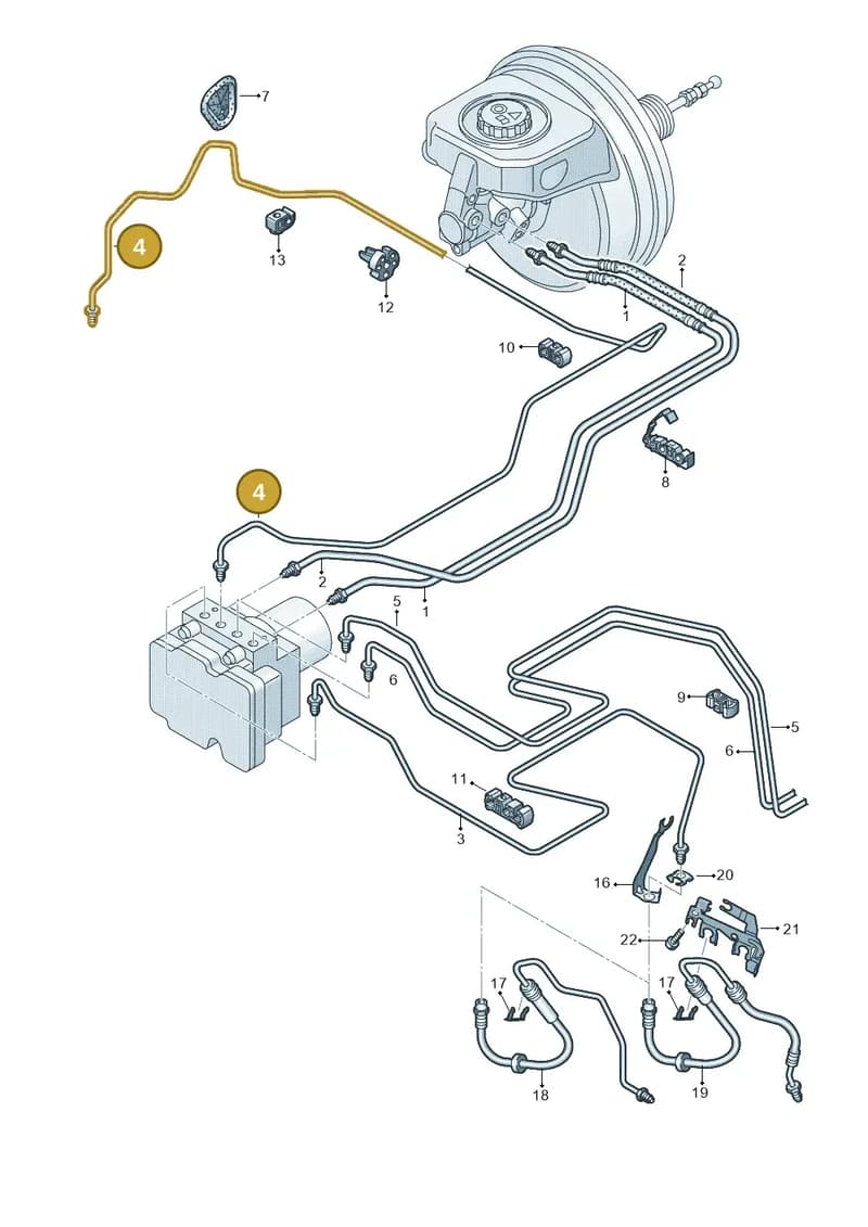 8W0614724AA — Audi A5 Sportback (2016-2025) diagram 849611200, position 4