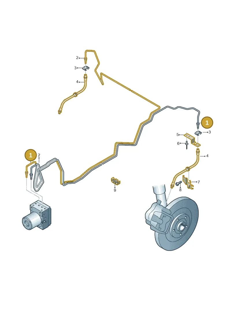 8W0614725AC — Audi A5 Sportback (2016-2025) diagram 620611300, position 1