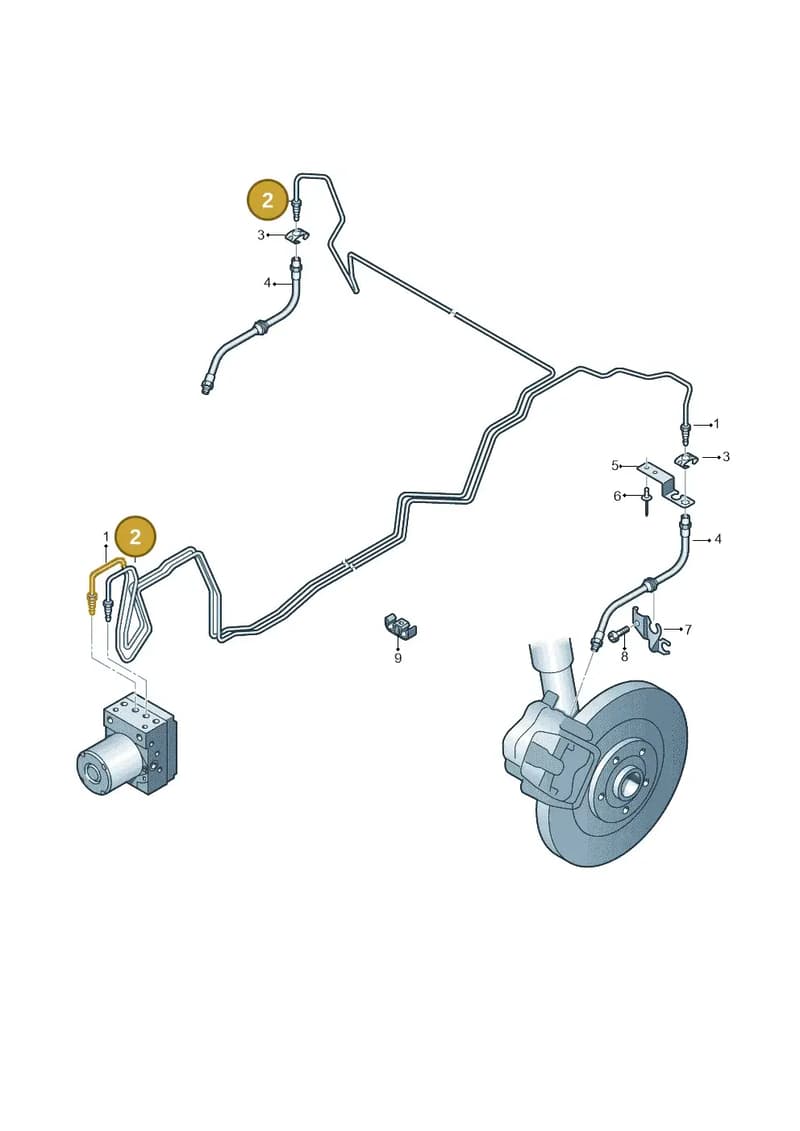 8W0614726AA — Audi RS4 Avant (2017-2025) diagram 620611300, position 2