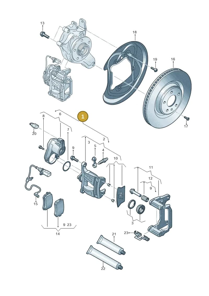 8W0615404SSQ5 — Audi RS4 Avant (2017-2025) diagram 838615600, position 1