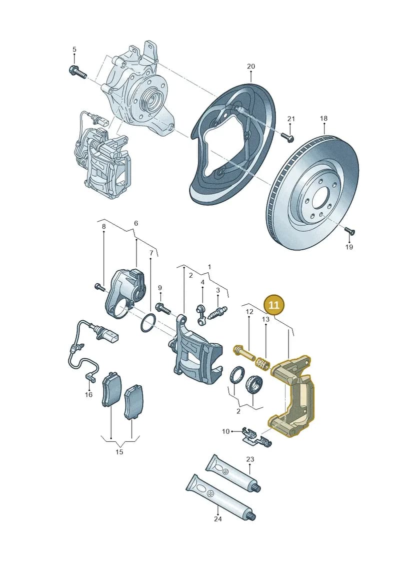8W0615425HQB7 — Audi A5 Limo 2.0 (2024-) diagram 8wk615060, position 11