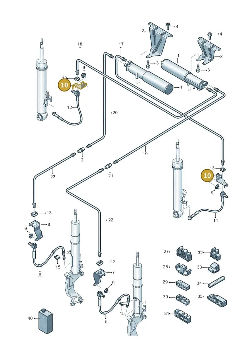 8W0616275A — Audi RS4 Avant (2017-2025) diagram 847616300, position 10